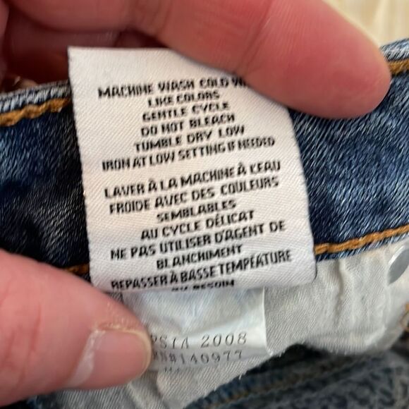 ✨Hudson Distressed Denim Shorts with Leopard Print Cuffs - Picture 6 of 8